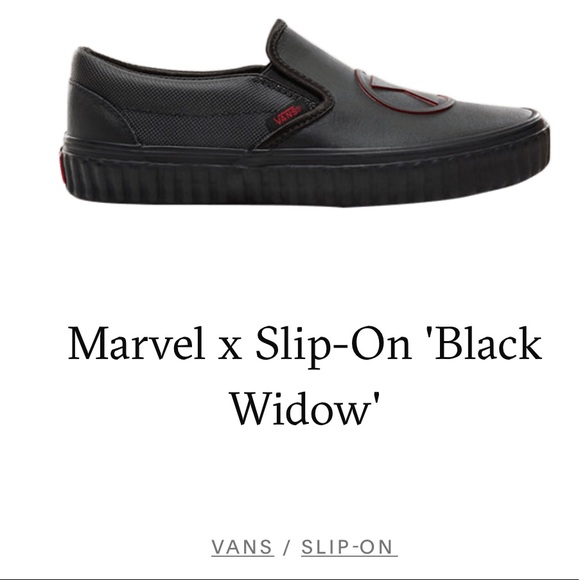 FREE SHIPPING Vans Classic Black Widow Slip On - Picture 3 of 4
